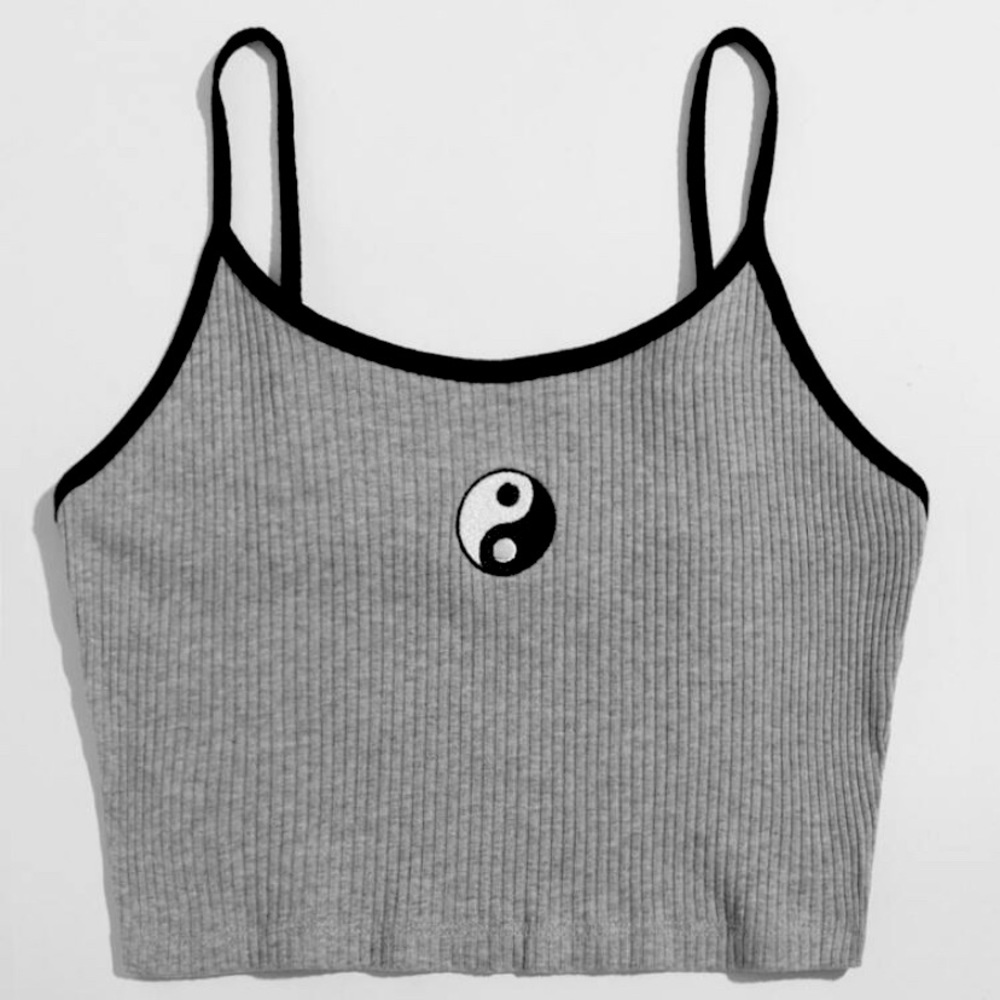 Yin yang gray top